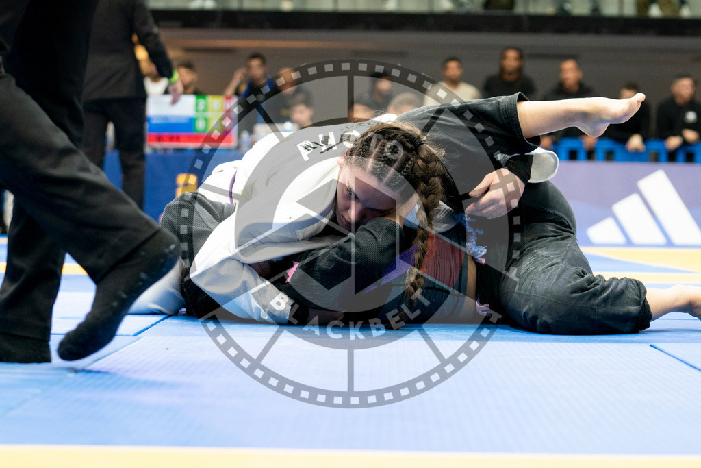 20240124PBB04596 | Fighters compete during the second day of the IBJJF European Championship in Paris, France, on January 24, 2024.
