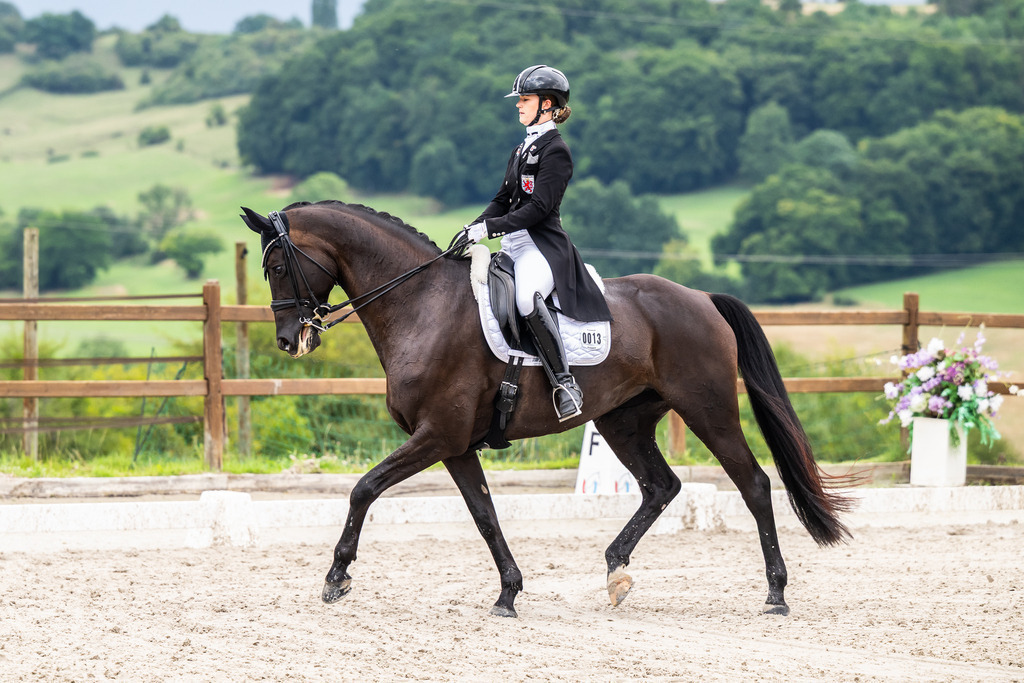 Luxembourg Dressage Championship 2025 - Senior League B | Luxembourg Dressage Championship 2025 - Magali Goergen on Donnalittchen - Realisiert mit Pictrs.com