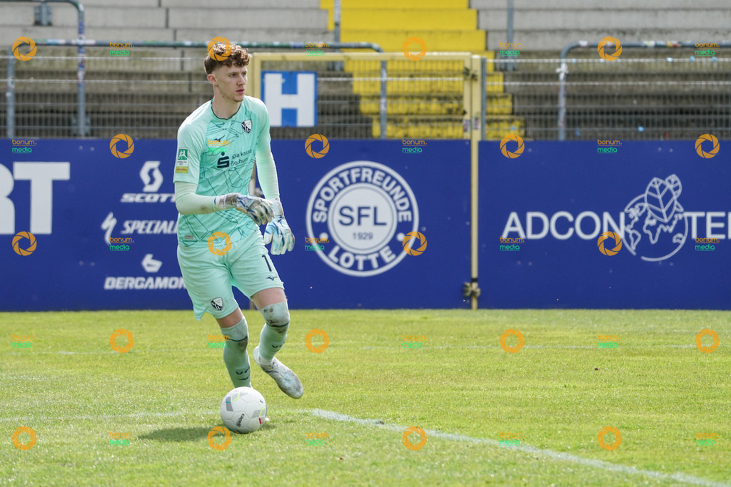 VfL Sportsfreunde Lotte vs. VfL Bochum II U23 - Regionalliga West - 28. Spieltag 2026 | Hugo Rölleke, 1 - Realisiert mit Pictrs.com