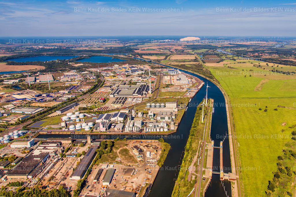 Magdeburg Luftbild Industriehafen Abstiegskanal Rothensee-6946 | Magdeburg Schleus Abstiegskanal - Realisiert mit Pictrs.com