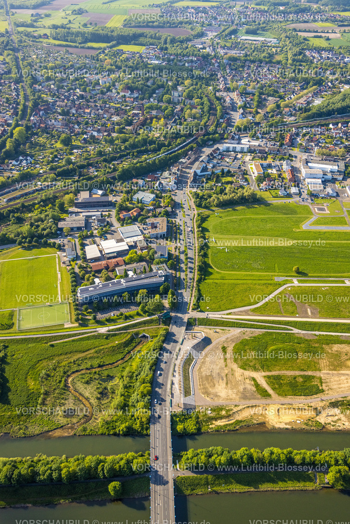 Hamm230506741 | Luftbild, Hamtec Gewerbegebiet Münsterstraße, Lippebrücke, Stadtbezirk Heessen, Hamm, Ruhrgebiet, Nordrhein-Westfalen, Deutschland