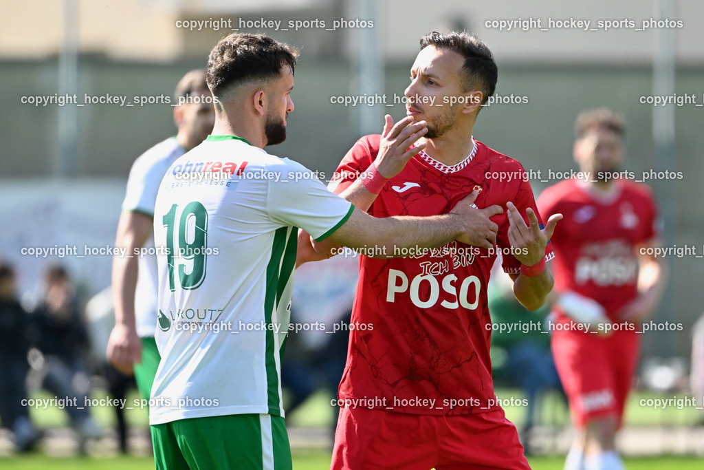 SV Donau Klagenfurt vs. SAK | #19 Sufjan Sulemani SV Donau,  #9 Sinan Samardzic SAK, SV Donau Klagenfurt vs. SAK, SV Donau Klagenfurt vs. SAK am 11.04.2026 in Klagenfurt (Sportplat Donau ), Austria, (Photo by Bernd Stefan)