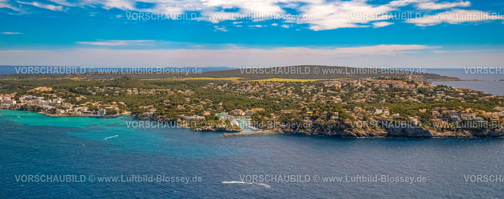 Mallorca230400206SantaPonsa | Luftbild, Panoramafoto, Segelhafen Santa Ponsa, Creu de Santa PonsaÂ&nbsp;, Balearen, Mallorca, Balearische Inseln, Spanien