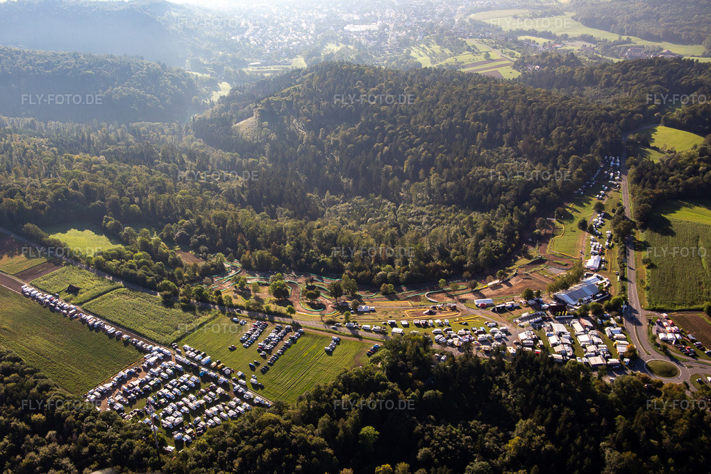 Luftbild: 61. Rudersberger Seitenwagen Motocross 2023 FIM SIDECARCROSS WORLD CHAMPIONSHIP des MSC Wieslauftal e.V. Motocross im Ortsteil Königsbronnhof in Rudersberg im Bundesland Baden-Württemberg in Deutschland. Foto: IMG_138575.jpg vom 16.09.2023 durch Werner Riehm/FLY-FOTO.deMSC-Wieslauftal e.V. im ADAC - Motorsportclub Wieslauftal e.V. im ADAC