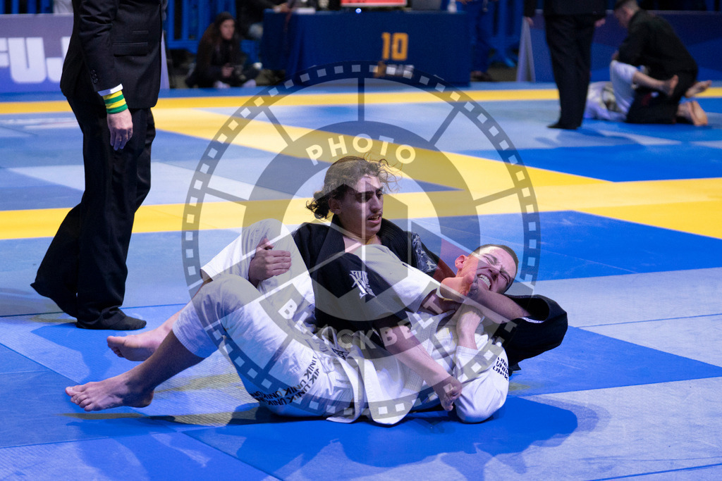 20240119PBB1091 | Fighters compete during the IBJJF European Championship in Paris, France, on January 19, 2024.