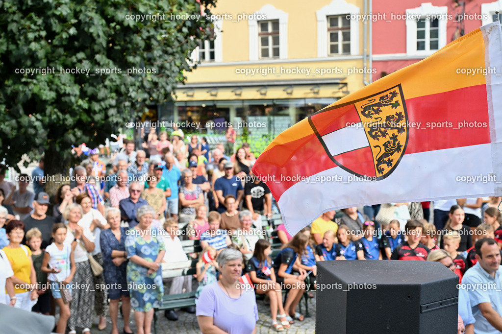 Empfang Heiko Gigler in Gmünd | Besucher Empfang Heiko Gigler, Empfang Heiko Gigler in Gmünd, Empfang Heiko Gigler in Gmünd am 14.08.2024 in Gmünd (Hauptplatz Gmünd), Austria, (Photo by Bernd Stefan)