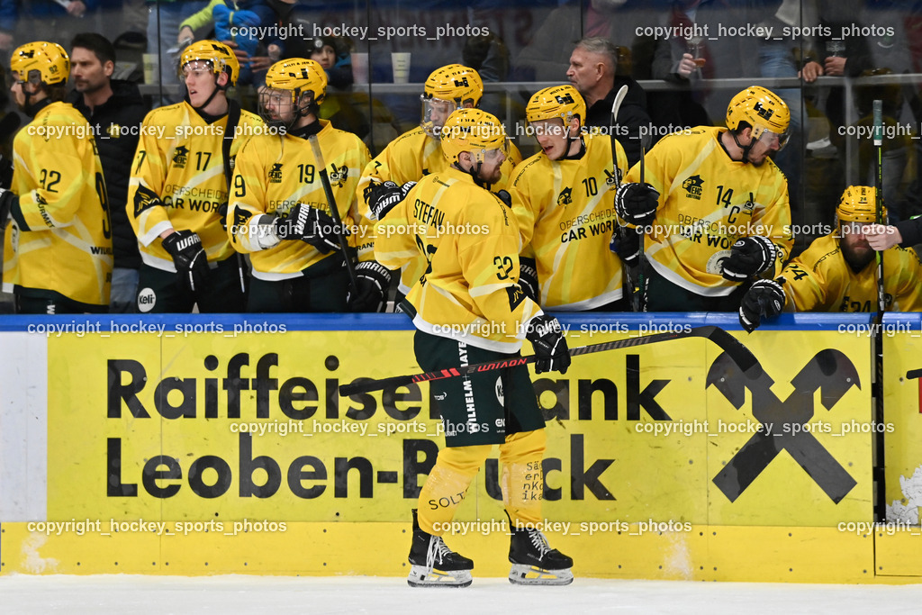 KSV KÄNGURUS vs. EHC Lustenau | Jubel EHC Lustenau, #32 Stefan Daniel EHC Lustenau, KSV KÄNGURUS vs. EHC Lustenau, KSV KÄNGURUS vs. EHC Lustenau am 14.03.2026 in Kapfenberg (Sportzentrum Kapfenberg), Austria, (Photo by Bernd Stefan)