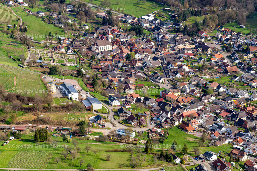 Etteneim-28-03-23-1-2 | Bilder Fotos Luftbilder Luftaufnahmen Deutschland Süden Westen Schwarzwald Baden Württemberg  