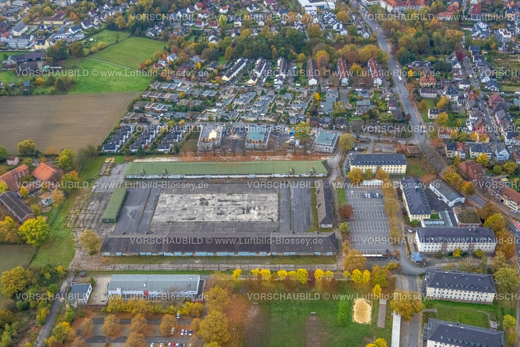Hamm221011902 | Luftbild, Schützenstraße Freifläche und Baugebiet südlich der Ludwig-Teleky-Straße, Bundesverwaltungsamt Hamm, Zentrale Unterbringungseinrichtung für Flüchtlinge (ZUE), Uentrop, Hamm, Ruhrgebiet, Nordrhein-Westfalen, Deutschland