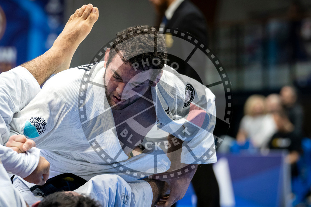 20240126PBB0389 | Fighters compete during the Brazilian Jiu-Jitsu European Championship of the IBJJF in Paris, France, on January 26, 2024.