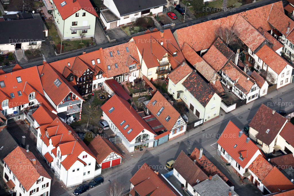 Luftbild: Rheinstr in Kandel im Bundesland Rheinland-Pfalz in Deutschland. Foto: IMG_16911.jpg vom 15.02.2009 durch Werner Riehm/FLY-FOTO.de