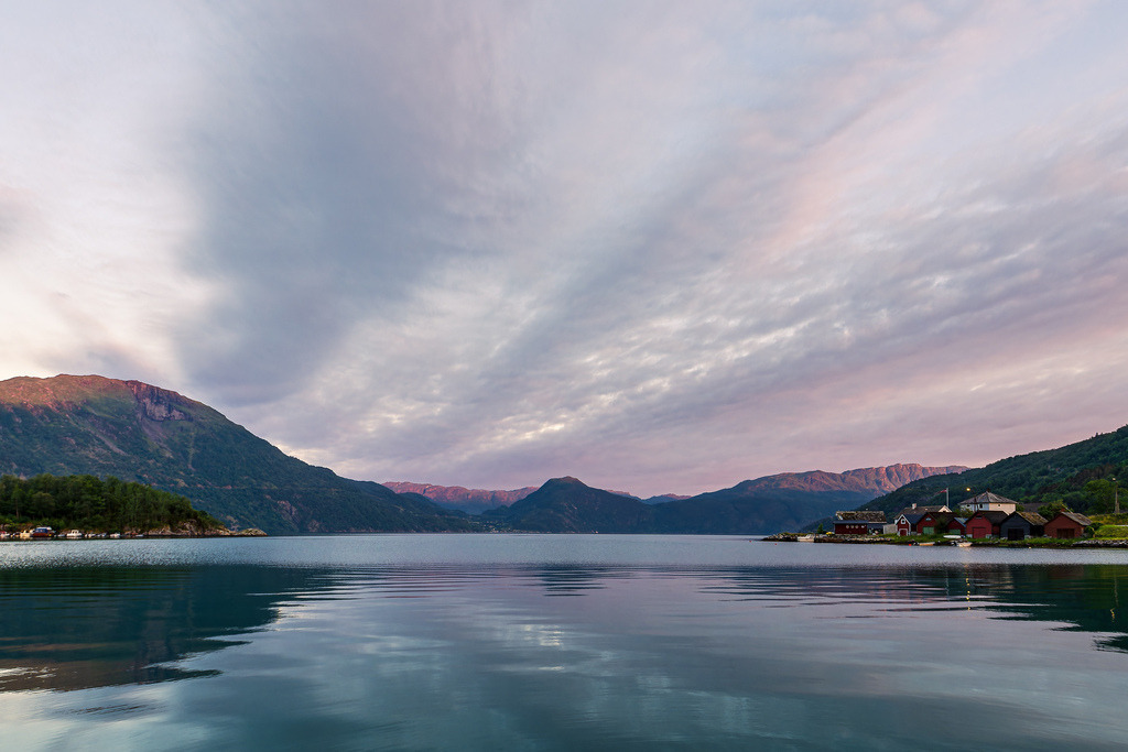 Blick über den Åkrafjord in Norwegen | Blick über den Åkrafjord in Norwegen.