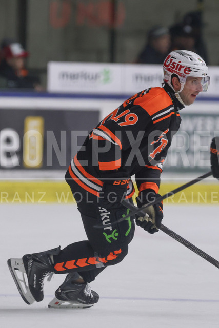 ICE Hockey League: Moser Medical Graz 99ers vs HC TIWAG Innsbruck – Die Haie | Graz, Austria,31.Jan.26 - ICE HOCKEY - ICE Hockey League, Graz 99ers vs HC Innsbruck. The image shows Lukas Kainz (99ers).