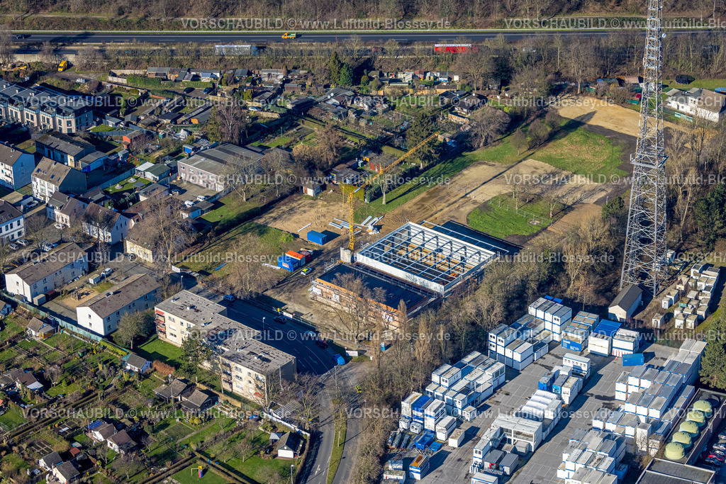 Muelheim230201236 | Luftbild, Baugebiet Gustavstraße Ecke Augustastraße, Styrum, Mülheim an der Ruhr, Ruhrgebiet, Nordrhein-Westfalen, Deutschland