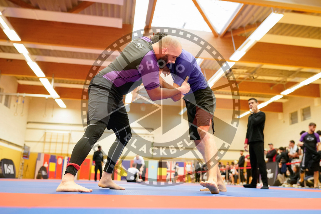 20240203PBB09918 | Fighters compete during the Brazilian Jiu-Jitsu Championship of the AJP Tour in Maintal by Frankfurt am Main, Germany, on February 2, 2024.