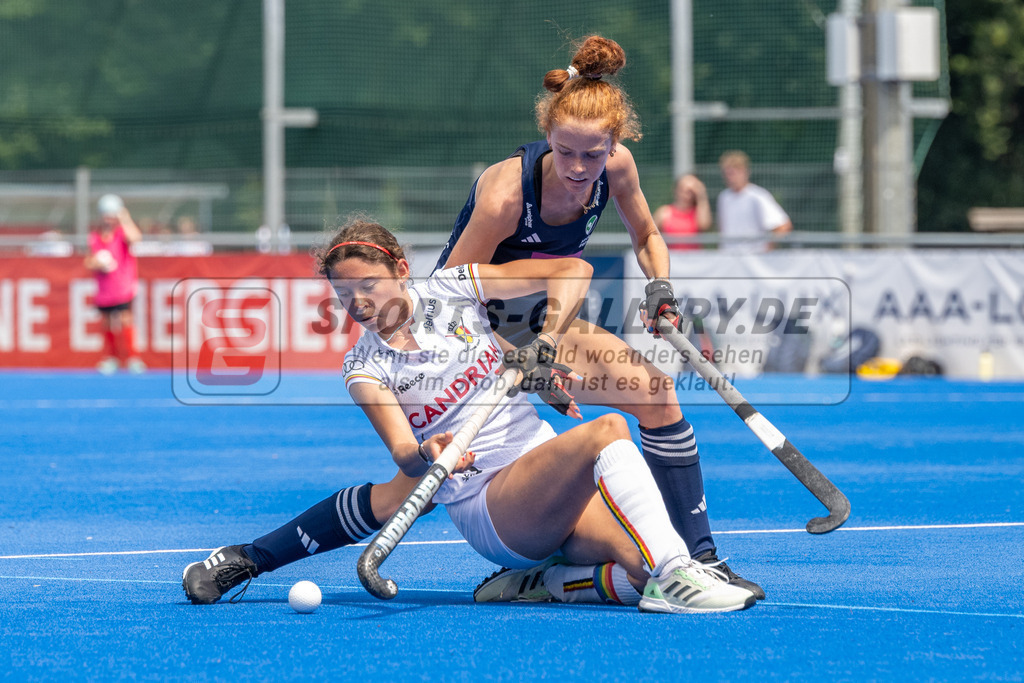 SFE_20230709_0009 | EuroHockey EM U18 Girls Belgium vs Ireland am 09.07.2023 in Krefeld (Gerd-Wellen-Hockeyanlage), Photo: Stephan Fehrmann 2023 (Sports-Gallery)