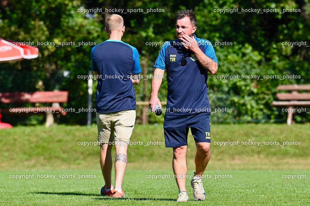 ATUS Ferlach vs. ASKÖ Köttmannsdorf 2.9.2023 | Headcoach ASKÖ Köttmannsdorf Markus Uran, Assistentcoach ASKÖ Köttmannsdorf Florian Kucher