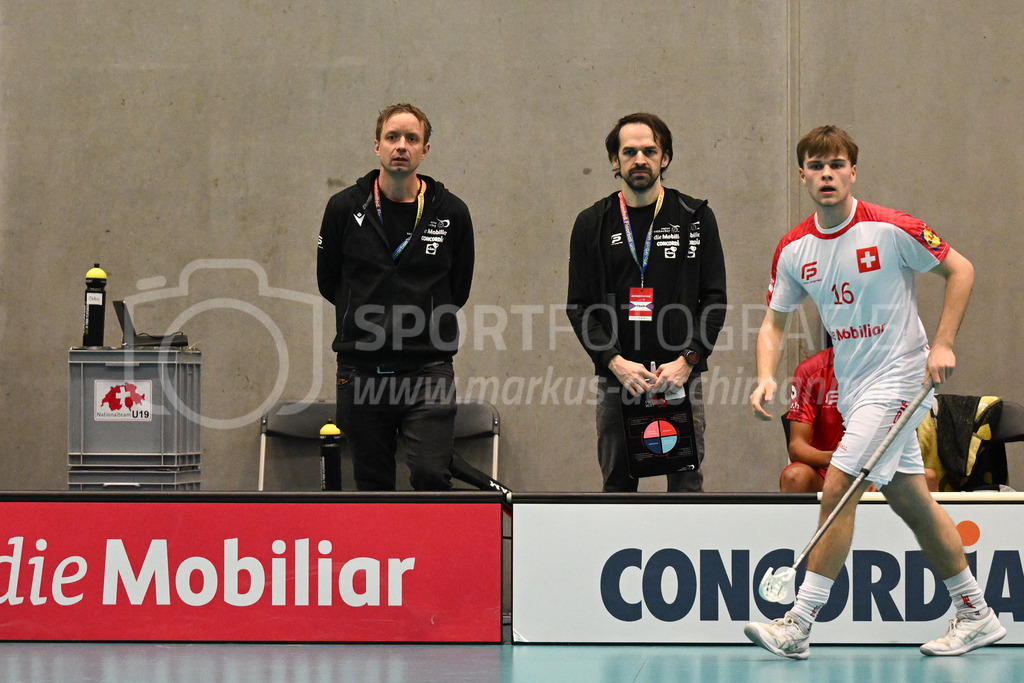 Switzerland B U19 vs Switzerland U19 - 4. February 2024 | Switzerland B U19 vs Switzerland U19
U19 Men International Matches in Switzerland
GoEasy Arena, Siggenthal Station
Switzerland headcoach Olli Oilinki and assistant coach Mark Schuler.
Credit: Markus Aeschimann | <a href="https://www.markus-aeschimann.ch">Sportfotografie Markus Aeschimann</a> | <a href="https://www.instagram.com/sportfotografie.aeschimann">@sportfotografie.aeschimann</a> - Realisiert mit Pictrs.com