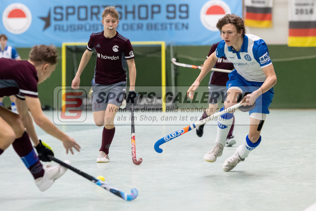 SFE_20230305_0030 | Deutsche Meisterschaft Männliche U16 Halle 2023 am 05.03.2023 in Köln (KTHC Stadion Rot-Weiss Köln Tennis and Hockey Club), Photo: Stephan Fehrmann 2022 (Sports-Gallery)