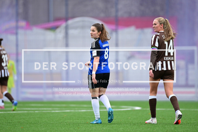 Fußball I Frauen I Saison 2025-2026 I Regionalliga Nord I 10. Spieltag I FC St. Pauli - Hamburger SV U20 I 11437 | Der Sportfotograf. - Realisiert mit Pictrs.com
