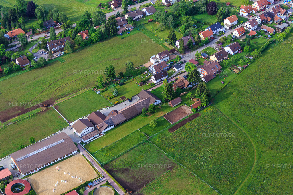 Luftbild: Schwabhausenstr in Dobel im Bundesland Baden-Württemberg in Deutschland. Foto: IMG_079813.jpg vom 31.05.2015 durch Werner Riehm/FLY-FOTO.de