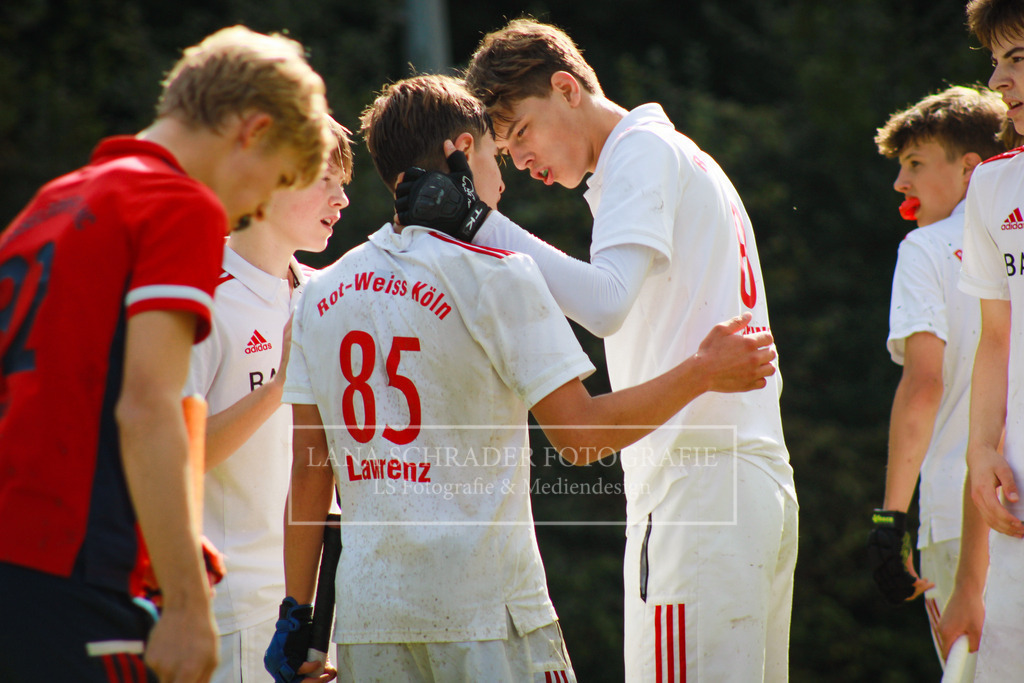 MU16 2. HF Westdeutsche Meisterschaft  Rot-Weiß Köln - Düsseldorfer HC 07.10.23 Gladbach-36 | lanaschraderfotografie - Realisiert mit Pictrs.com