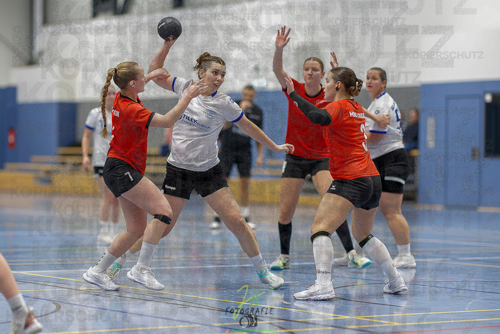 Frauen 2. Bezirksklasse; SG Rechtenbach - HSG Linden II | Frauen 2. Bezirksklasse; SG Rechtenbach - HSG Linden II am 16.11.2025 in Rechtenbach (Sporthalle Rechtenbach)Photo © 2025 - Jörg Heinrich - Realisiert mit Pictrs.com