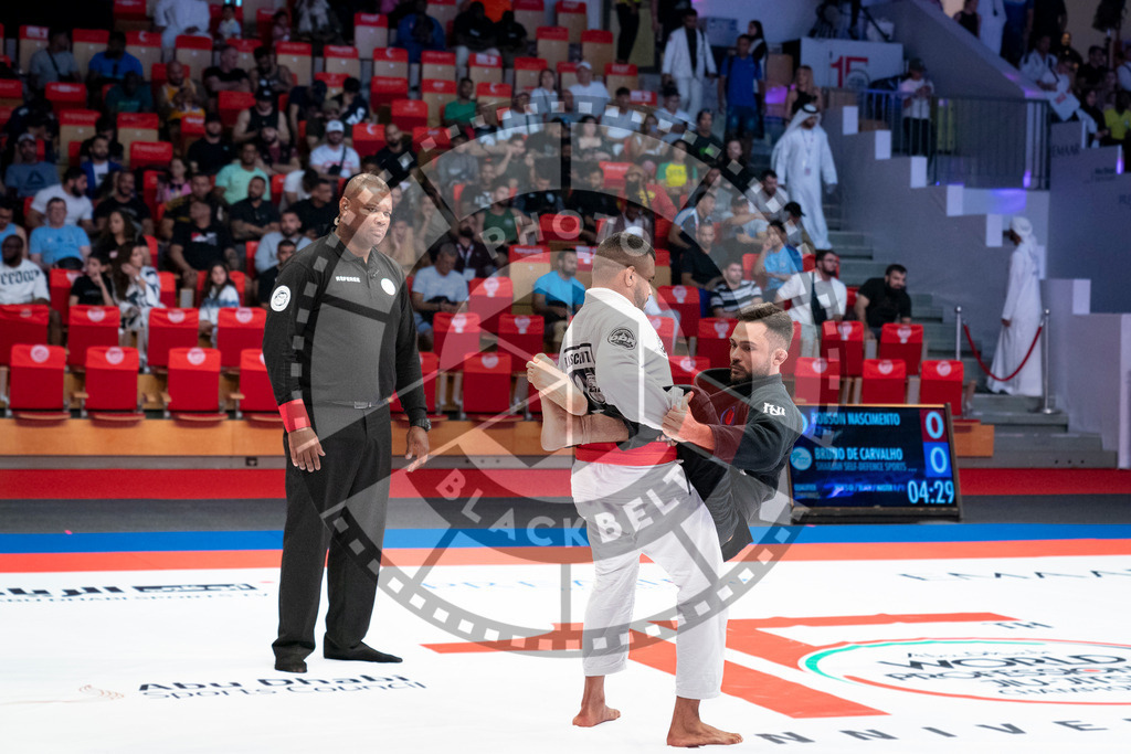 20231106PBB1378 | Fighters compete during the AJP World Master Championship in the Mubadala Arena in Abu Dhabi, Arab United Emirates, on November 6, 2023.