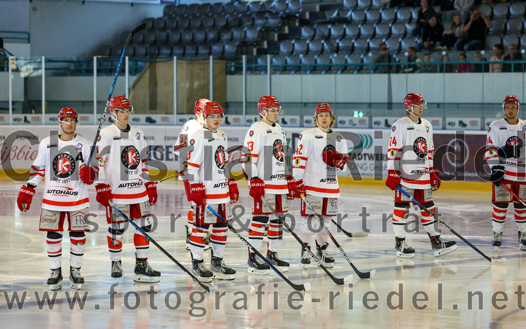 2023-09-10_013_TSV_Erding_gegen_EHC_Klostersee | Erding, Deutschland, 10.09.2023:
Eishockey, Bayernliga 2023 / 2024, Testspiel, TSV Erding gegen EHC Klostersee, Endergebnis: 10:1

Foto: Christian Riedel / fotografie-riedel.net