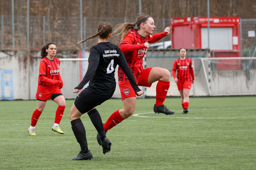 20260329-FCH-HS_011 | 1.FC Heidenheim 1846 II vs. SGM Hohenmemmingen/Sontheim, Fußball, Frauen, Bezirksliga, 2025/2026, 14. Spieltag, 29.03.2026 in Heidenheim, Kunstrasen b. Voith-Arena West(Foto: Michael Bulling) - Realisiert mit Pictrs.com