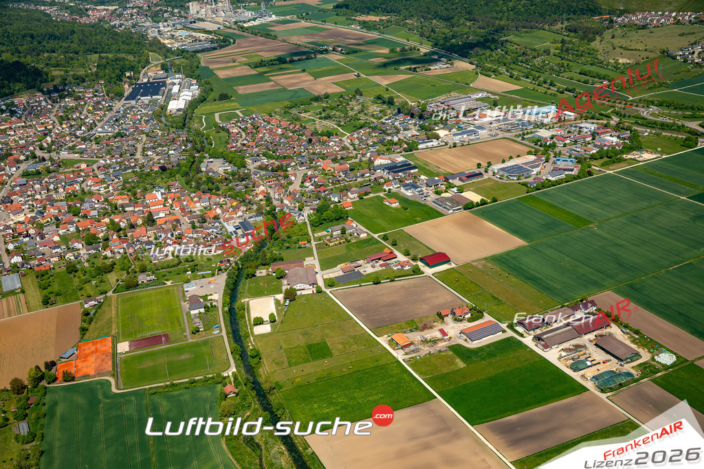 Schrägluftbild  Bolheim Brenz  Herbrechtingen - Das Luftbild wurde 2025 vom UL-Flugzeug heraus erstellt ( keine Drohne ) - Hochauflösende Luftaufnahme -Nicht vergleichbar mit Google Maps oder Satelittenbilder- Die Geschenkidee !Mit Lizenz und Bildrechte bestellbar