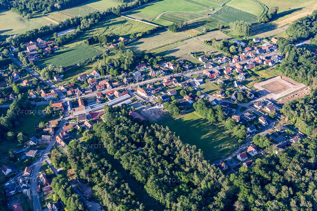 Luftbild: Neubourg in Dauendorf im Bundesland Bas-Rhin in Frankreich. Foto: IMG_115462.jpg vom 16.06.2019 durch Werner Riehm/FLY-FOTO.de
