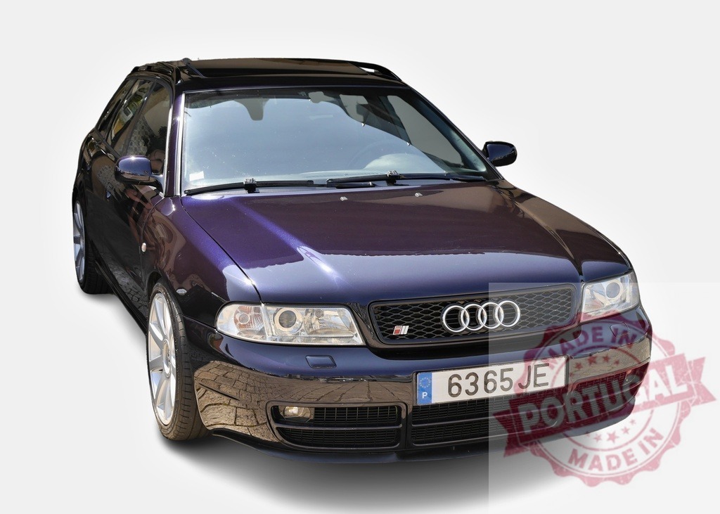 Purple Audi S4 Avant B5 showcasing its sporty design and luxurious features | Stylish Audi S4 Avant B5 parked, representing German automotive engineering - Realized with Pictrs.com