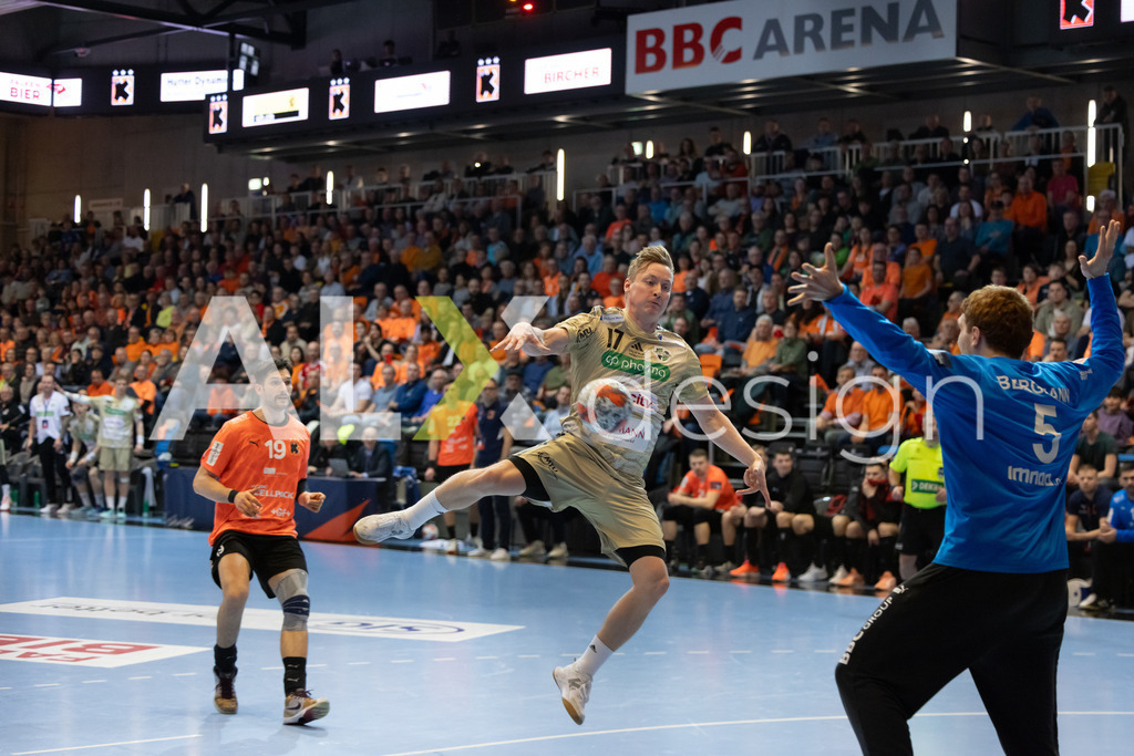 Handball I Herren I Saison 2025-2026 I EHF EUROPEAN LEAGUE 2025/26 | Men I Main Round I 2. Spieltag I Kadetten Schaffhausen - TSV Hannover-Burgdorf I 24.02.2026 | 17 August Baskar Pedersen (NO) (TSV Hannover-Burgdorf) – Flügel links - Realisiert mit Pictrs.com