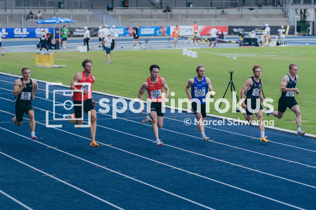 DM U23 U18 Bochum 2026 | Nils Bovekamp (LG Brillux Münster), Startnummer 1461, 100-Meter-Lauf Vorlauf mU23, Deutsche Meisterschaften der U18 &amp; U23 2026, Lohrheidestadion Bochum-Wattenscheid, 04.07.2026 Foto: Marcel Schwering / sportimfokus - Realisiert mit Pictrs.com