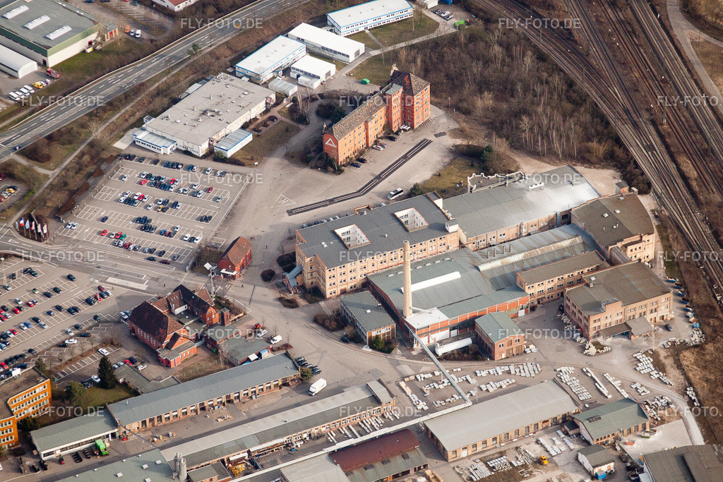 MA-Friedrichsfeld | Luftbild: MA-Friedrichsfeld im Ortsteil Rheinau in Mannheim im Bundesland Baden-Württemberg in Deutschland. Foto: IMG_24957.jpg vom 18.03.2010 durch Werner Riehm/FLY-FOTO.de - Realisiert mit Pictrs.com