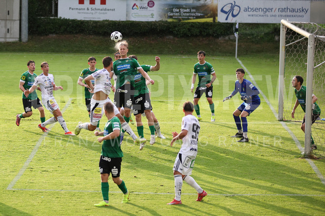 Friendly Match: SC Weiz vs TSV Hartberg in Weiz | Weiz, AUSTRIA, 01.JUL.26 - SOCCER - ADMIRAL Bundesliga, SC Weiz vs TSV Hartberg, test match. The image shows game action.