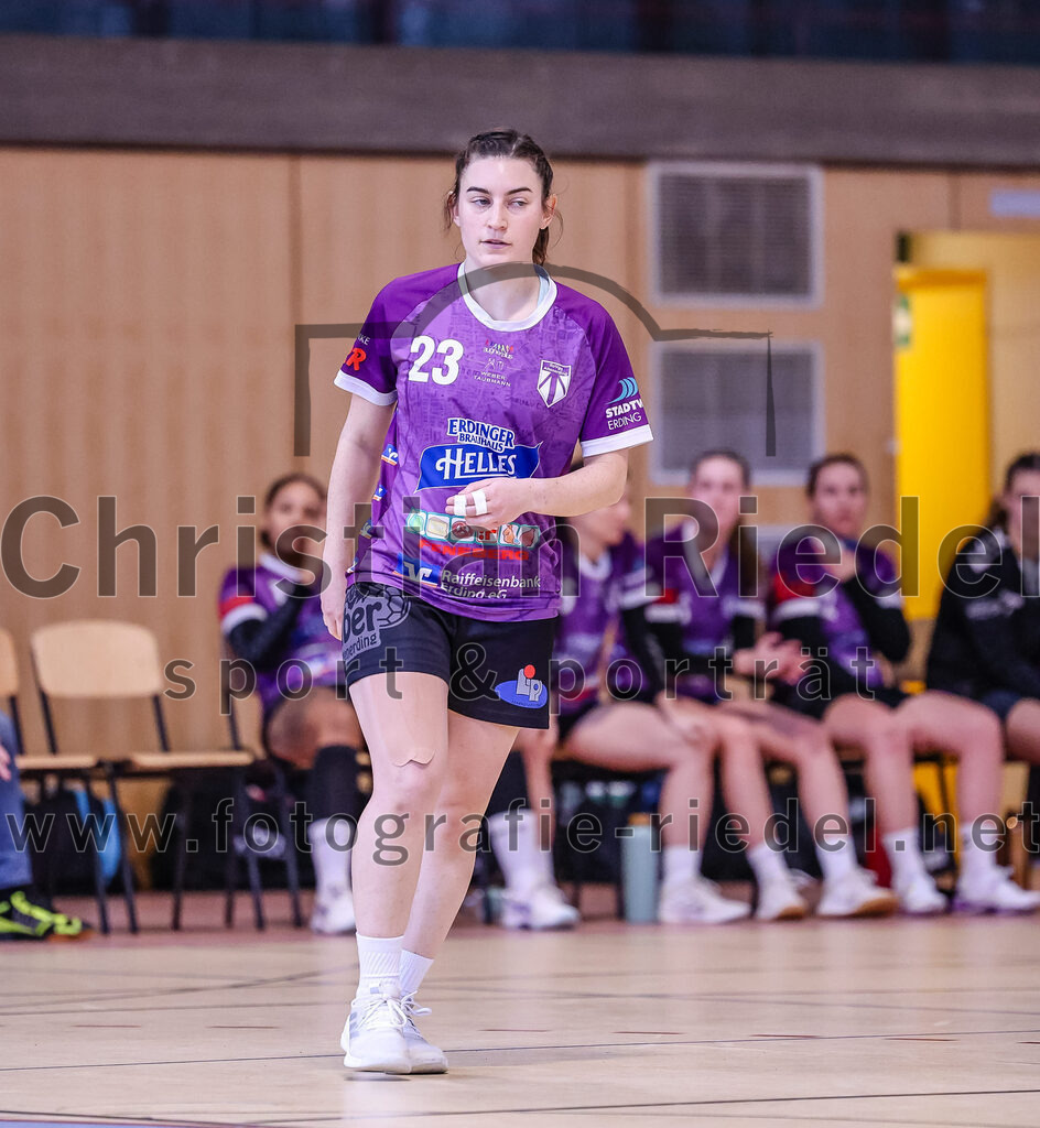 2024-12-14_091_SpVgg_Altenerding_gegen_SVA_Palzing | Erding, Deutschland, 14.12.2024:Handball, Bezirksoberliga Frauen Altbayern 2024 / 2024, 9. Spieltag, SpVgg Altenerding gegen SVA Palzing, Endergebnis: 20:30Katharina Künstner (SpVgg Altenerding, #23)Foto: Christian Riedel / fotografie-riedel.net