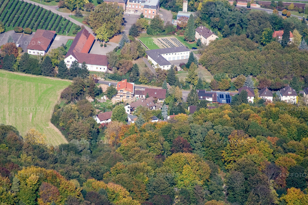 Luftbild: Landwirtschaftliches Technologiezentrum Augustenburg im Ortsteil Grötzingen in Karlsruhe im Bundesland Baden-Württemberg in Deutschland. Foto: IMG_8587.jpg vom 14.10.2007 durch Werner Riehm/FLY-FOTO.de