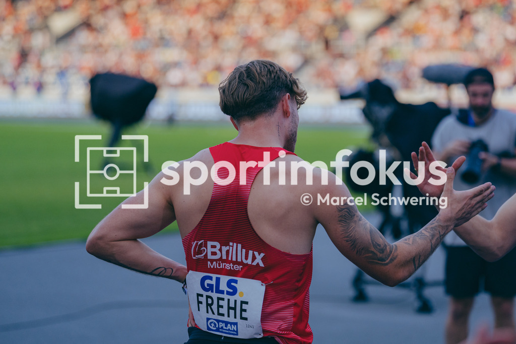 Deutsche Meisterschaften der Frauen und Männer 2026 | Jan Eric Frehe, LG Brillux Münster, 100-Meter-Lauf, Finale, Deutsche Meisterschaften der Frauen und Männer 2026, Lohrheidestadion Bochum-Wattenscheid, 25.07.2026. Foto: Marcel Schwering / sportimfokus - Realisiert mit Pictrs.com