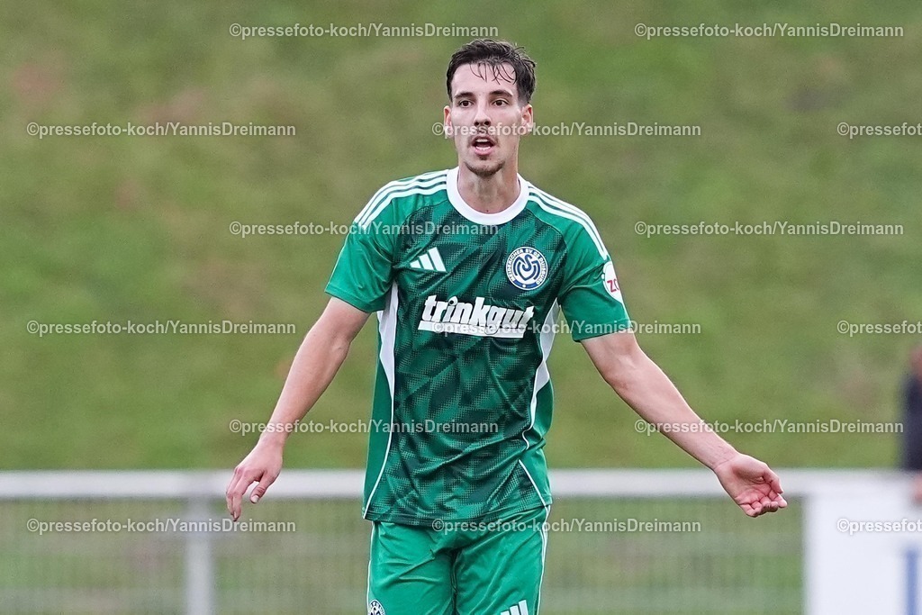 xYDR16072501093 | 16.07.2025, xydrx, Fußball, VFB Homberg - MSV Duisburg, Testspiel, PCC-Stadion: Conor Noß (MSV Duisburg #14)