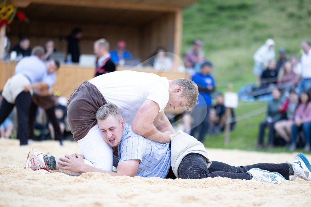 Rigi2025_0123 | Die Schwinger des Schwyzer Kantonalen Schwingerverbandes: Fotos, die Dynamik und Leidenschaft festhalten, sowie emotionale Momente aus dem traditionellen Schwingsport zeigen. - Realisiert mit Pictrs.com