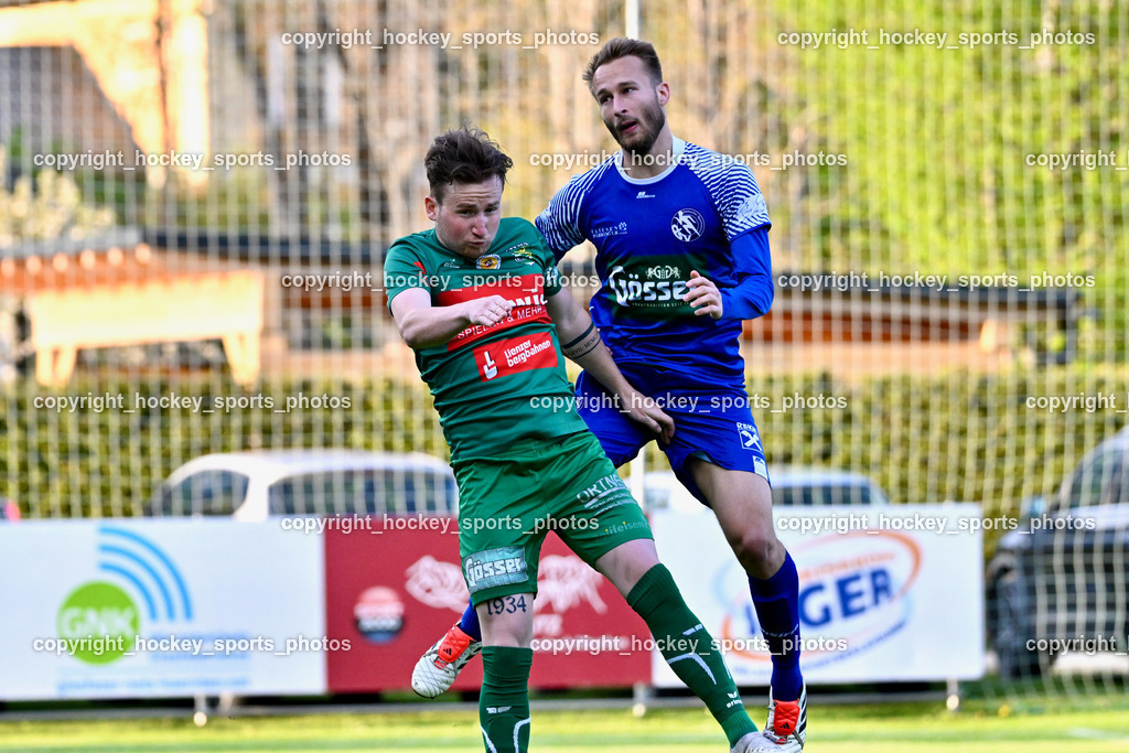 Dellach Gail vs. Rapid Lienz | #11 Benjamin Josef Michael Martin Bürgler Rapid Lienz, #7 Benedikt Kaltenhofer Dellach Gail, Dellach Gail vs. Rapid Lienz, Dellach Gail vs. Rapid Lienz am 26.04.2024 in Dellach (Sportplatz Dellach Gail), Austria, (Photo by Bernd Stefan)
