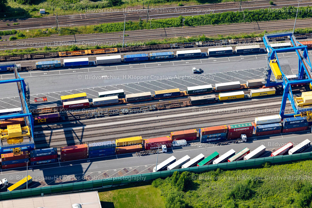 Luftbild Duisburg-4397 | Luftbild Container- Terminal " Samskip Multimodal Rail Terminal " im logport in Duisburg im Bundesland Nordrhein-Westfalen, Deutschland - Realisiert mit Pictrs.com