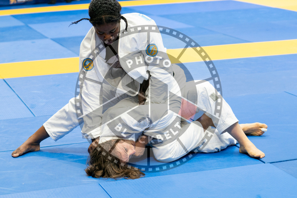 20240124PBB02597 | Fighters compete during the second day of the IBJJF European Championship in Paris, France, on January 24, 2024.
