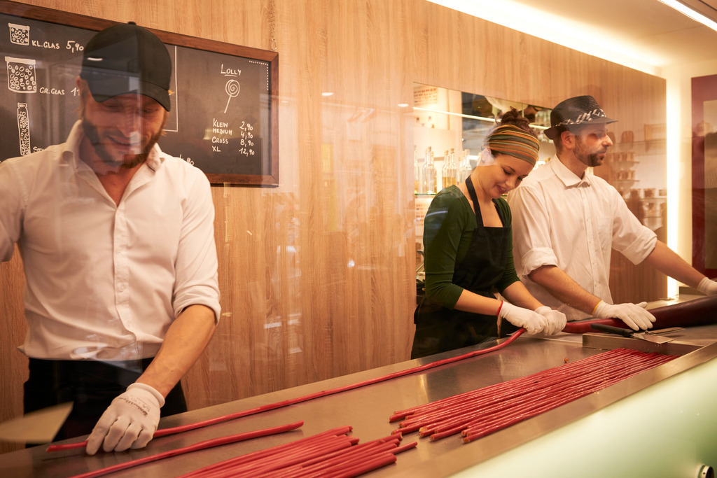 Zuckerl Werkstatt Wien | Wien, Austria - February 26, 2015: Zuckerlwerkstatt Wien - Realisiert mit Pictrs.com