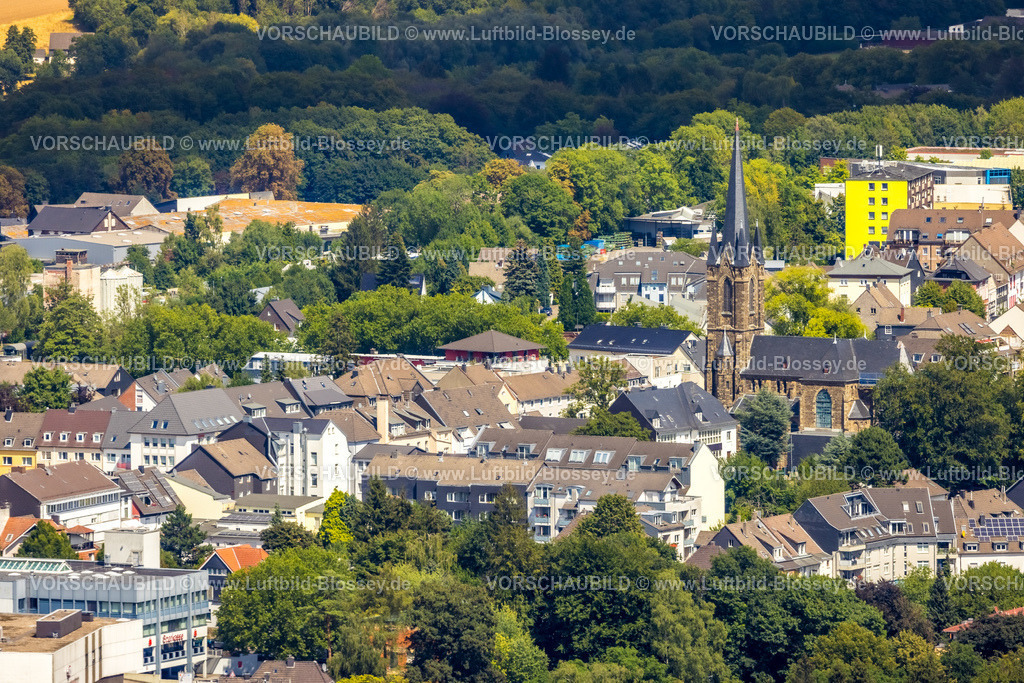 Heiligenhaus220803565 | Luftbild, Kath. St. Suitbertus Kirche, Leubeck, Heiligenhaus, Ruhrgebiet, Nordrhein-Westfalen, Deutschland