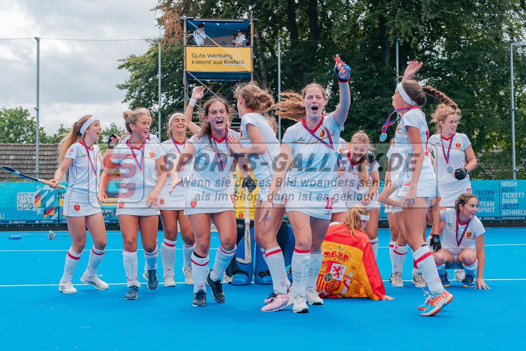 HK_20230716_902458 | Euro Hockey WU18 Siegerehrungen Championship Girls &amp; Boys am 16.7.2023 CHTC , Krefeld ,