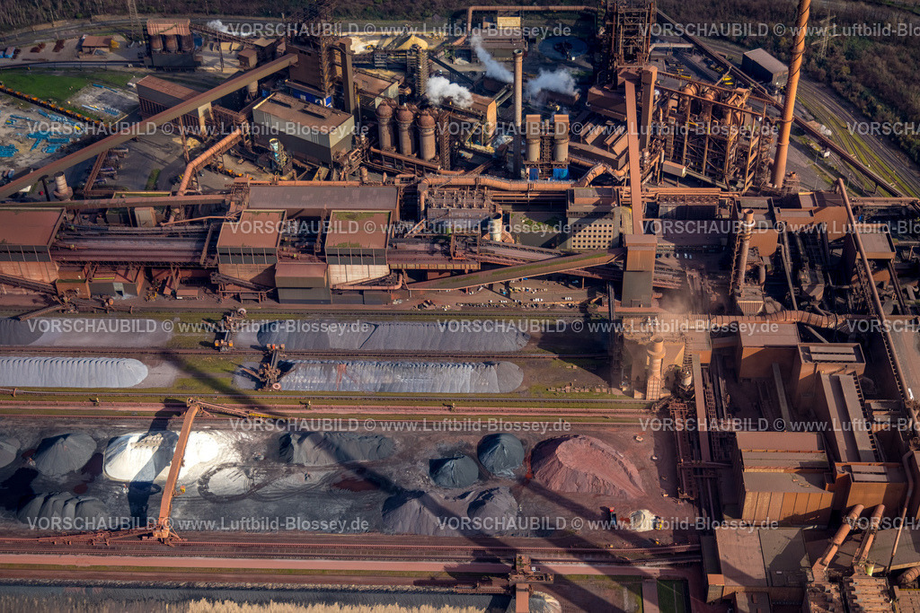 Duisburg240304622 | Luftbild, thyssenkrupp Steel Europe AG Werk, ERZLAGER, Marxloh, Duisburg, Ruhrgebiet, Nordrhein-Westfalen, Deutschland, Duisburg-N