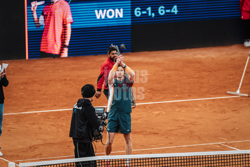 Tennis | Männer | bitpanda Hamburg Open | ATP 500 | Felix Auger-Aliassime (CAN) vs. Andrei Andrejewitsch Rubljow (RUS) | 23.05.2025 | Andrei Andrejewitsch Rubljow gewinnt das Spiel